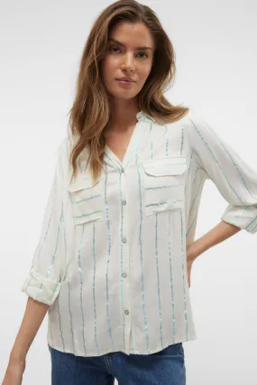 Vero Moda Camisa de rayas de manga larga